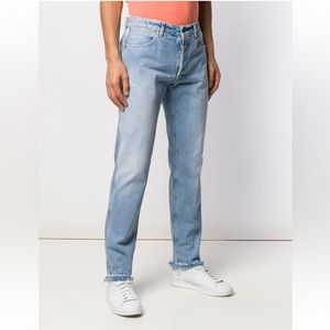 Mens Golden Goose Lightwash Raw Hem Jeans Sz 31